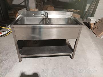 lavandino inox doppia vasca