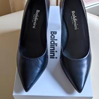 Scarpe décolleté BALDININI nere vera pelle nuove 