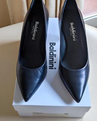 Scarpe décolleté BALDININI nere vera pelle nuove 