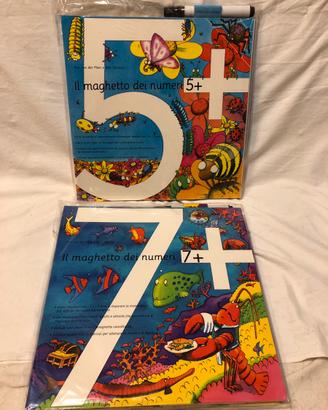 2 Libri "Il Maghetto dei Numeri" 5+ e 7+ - NUOVI