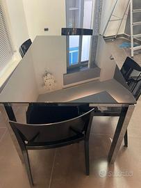 TAVOLO CALLIGARIS + SEDIE CALLIGARIS APRIBILE