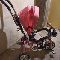 Triciclo bambina con cappottina