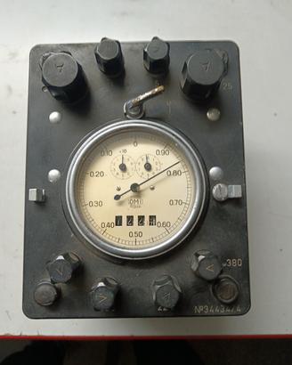 Strumento di misura elettrico d'epoca OMI