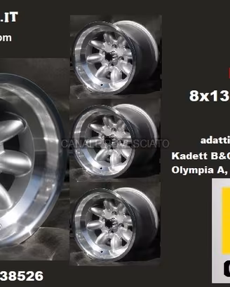 Cerchi minilite 8x 13 4x100 et-6 OPEL