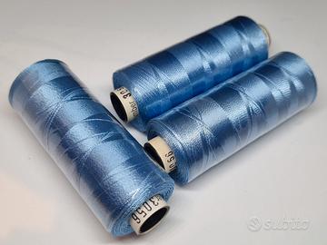 LOTTO 3 SPOLETTE FILO PER MACCHINA RICAMO tit 40