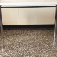 Scrivania tavolo Ikea gambe Olov inox allungabili