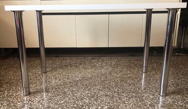 Scrivania tavolo Ikea gambe Olov inox allungabili