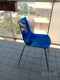 Sedie Calligaris in Plexiglass blu