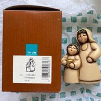 Presepe Thun donna con bambina champagne