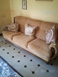Set Salotto anni '80 (Divano-poltrone -tavolino)