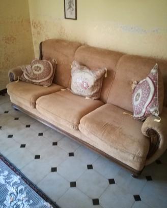 Set Salotto anni '80 (Divano-poltrone -tavolino)