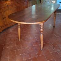 Tavolo ovale legno country 180x80 cm