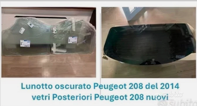 Peugeot 208 del 2014 Lunotto oscurato apribile