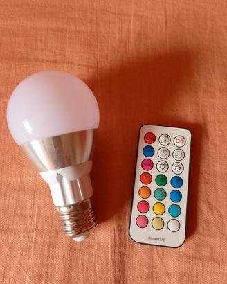 Lampadina Multicolore con Telecomando 