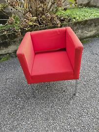 Poltroncine rosse design ZÜCO