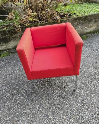 Poltroncine rosse design ZÜCO