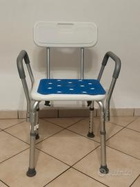 Sedia per doccia regolabile in altezza 