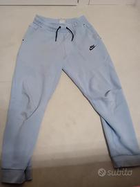 pantaloni tech nike azzurro
