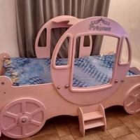 Letto a Forma di Carrozza Principessa - Come Nuovo