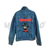 GIACCA VTG DENIM RIFLE RICAMATA A MANO