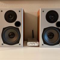 Casse Polk con Mini amplificatore Fosi Bluetooth