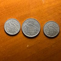 Monete 5 e 25 ptsa 1957