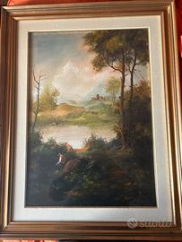 Quadro Paesaggio Dipinto Lener