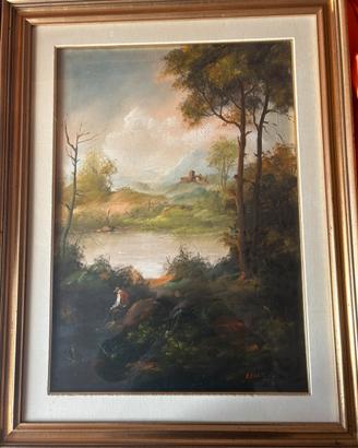 Quadro Paesaggio Dipinto Lener