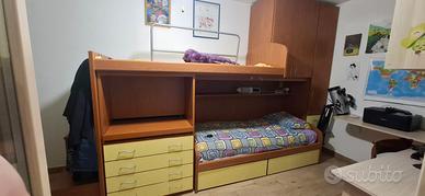 Camera completa per ragazzi 2 posti letto