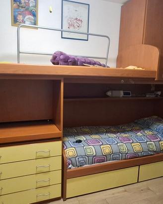 Camera completa per ragazzi 2 posti letto