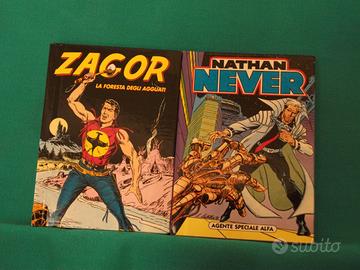 ZAGOR e NATHAN NEVER / n.2 albi in miniatura