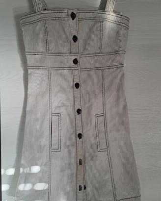 vestitino corto bianco con bretelle Phard