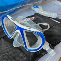 maschera Mares con boccaglio nuoto snorkeling
