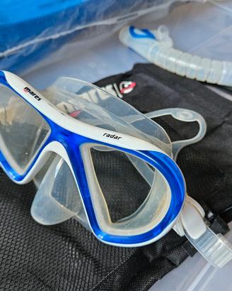 maschera Mares con boccaglio nuoto snorkeling
