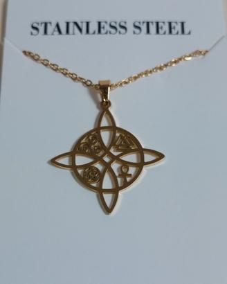 Collana Amuleto Nodo delle Streghe Portafortuna 