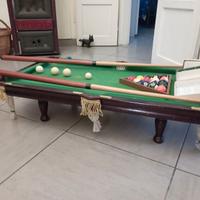 Biliardo da tavolo in legno vintage