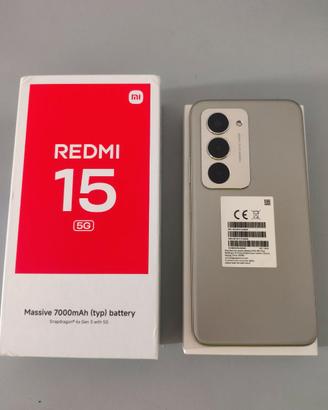 Smartphone Xiaomi Redmi 15 5G 4GB RAM 128GB Nuovo