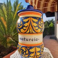 vaso Erboristico Farmacia Vintage. Porcellana Deco