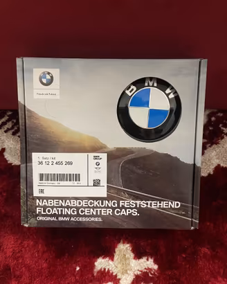 4 Coprimozzi Autolivellanti BMW Originali 68mm