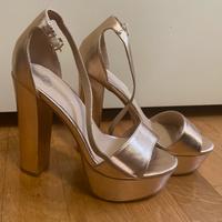Sandali tacco alto bronzo