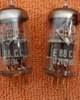 VALVOLE E88CC 6922 NOS TELEFUNKEN GOLD PINS NOS