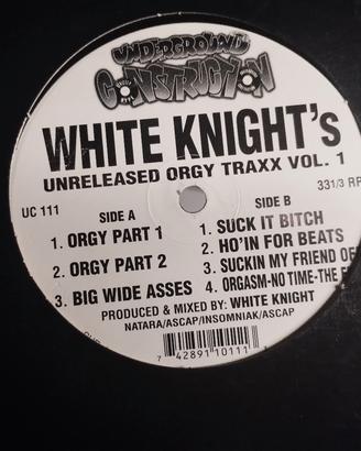 White Knight's -Unreleased Orgy Traxx Vol.1- vinyl