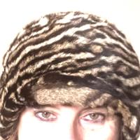 cappello vintage stampa Animalier