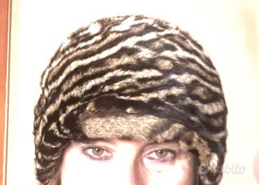 cappello vintage stampa Animalier