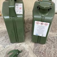 Taniche per benzina in metallo