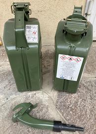 Taniche per benzina in metallo