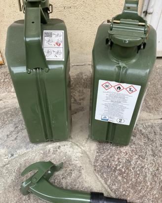 Taniche per benzina in metallo