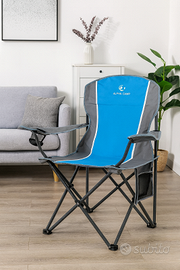 LET'S CAMP Sedia da campeggio pieghevole da estern