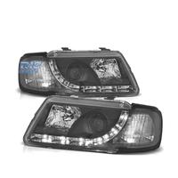 FARI AUDI A3 8L 96-00 LUCE DIURNA FONDO NERO