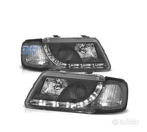 FARI AUDI A3 8L 96-00 LUCE DIURNA FONDO NERO